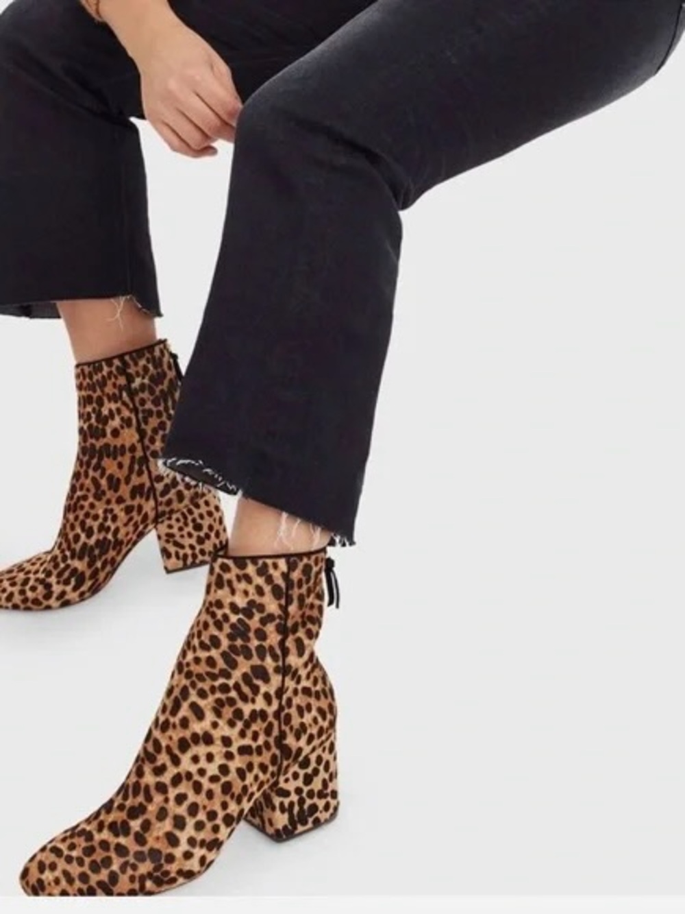J. Crew Sadie Leopard Booties Size 7